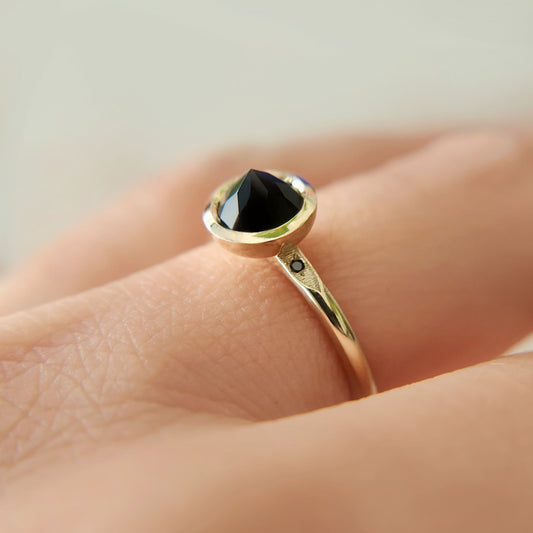 Upside-down Stone Ring