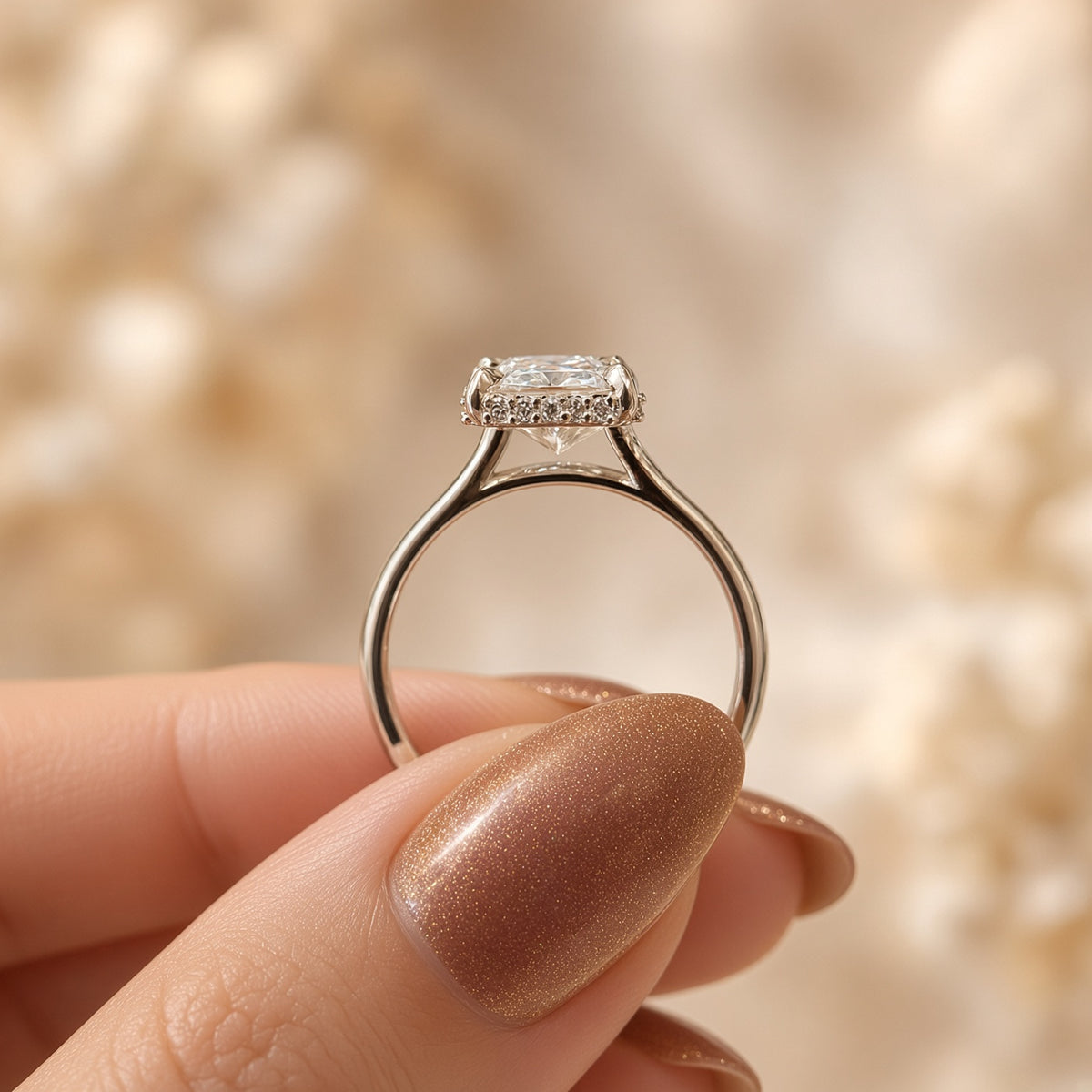 Radiant Lab-Diamond with Hidden Halo