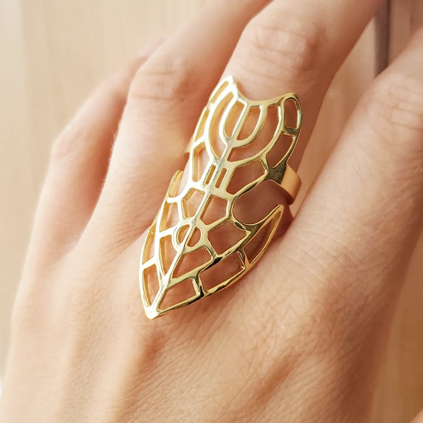 Full Finger Gold Ring