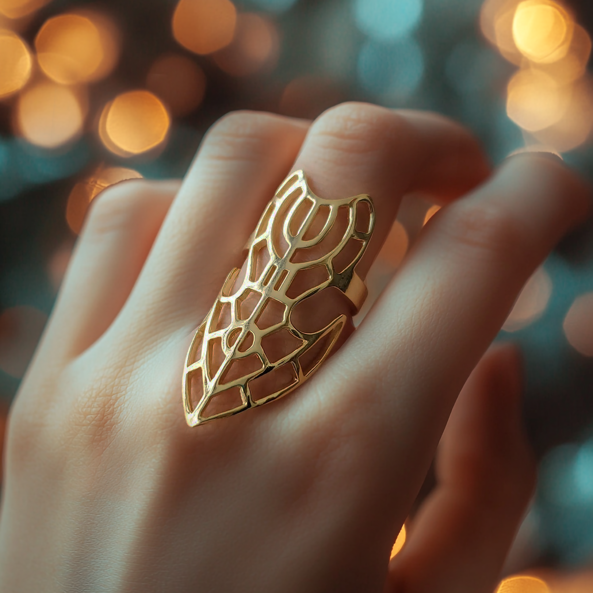 Full Finger Gold Ring