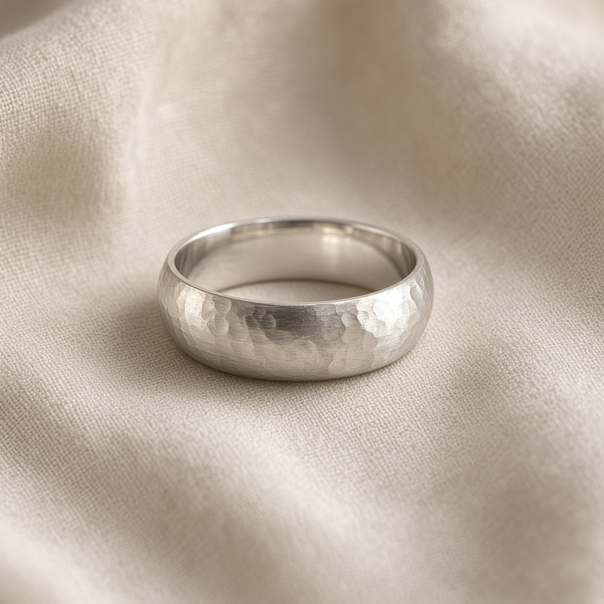 Half Round Hammered Band