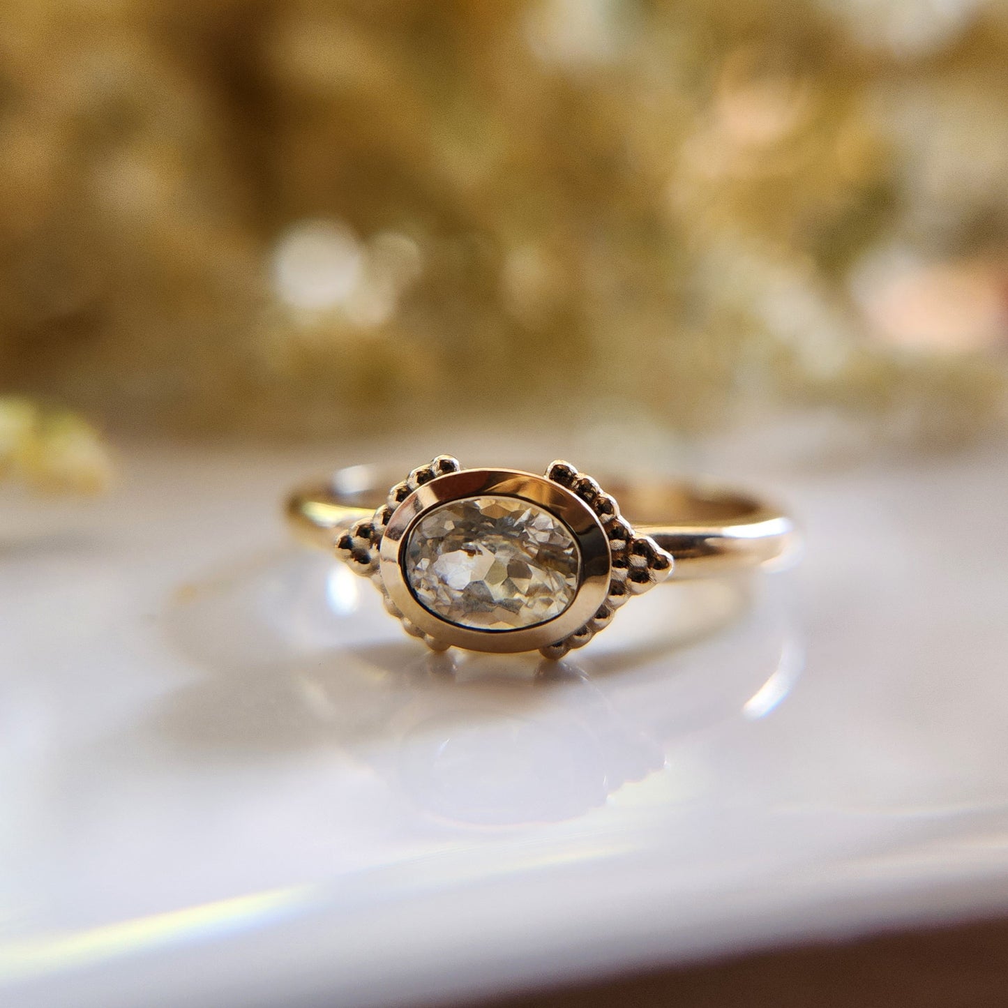 Yellow Sapphire Ring Unique Toronto