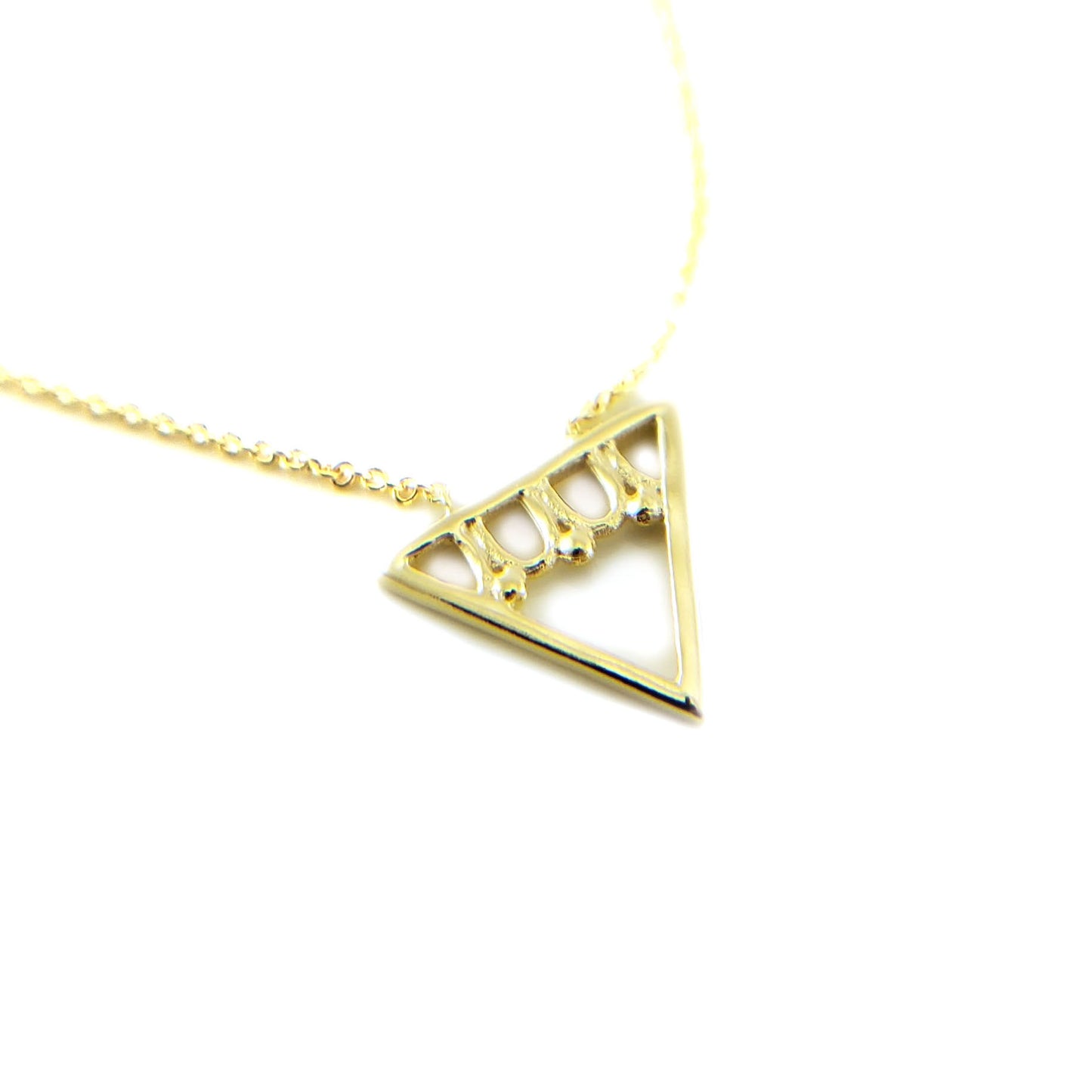 Gold Triangle Necklace