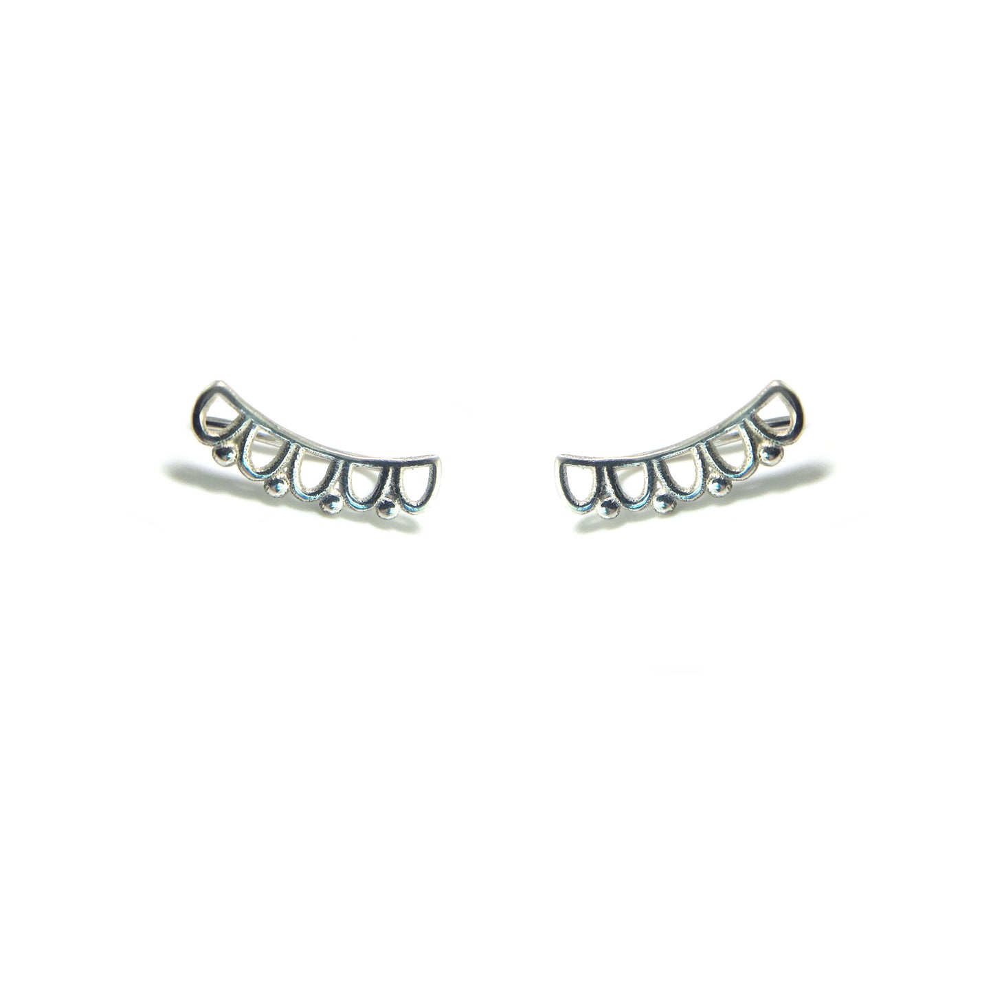 Scallop Climber Earrings