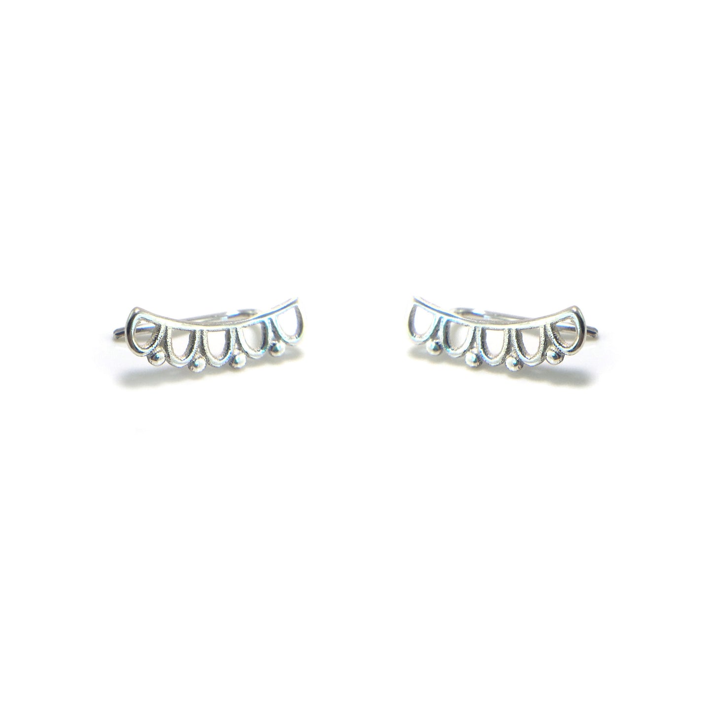 Scallop Climber Earrings