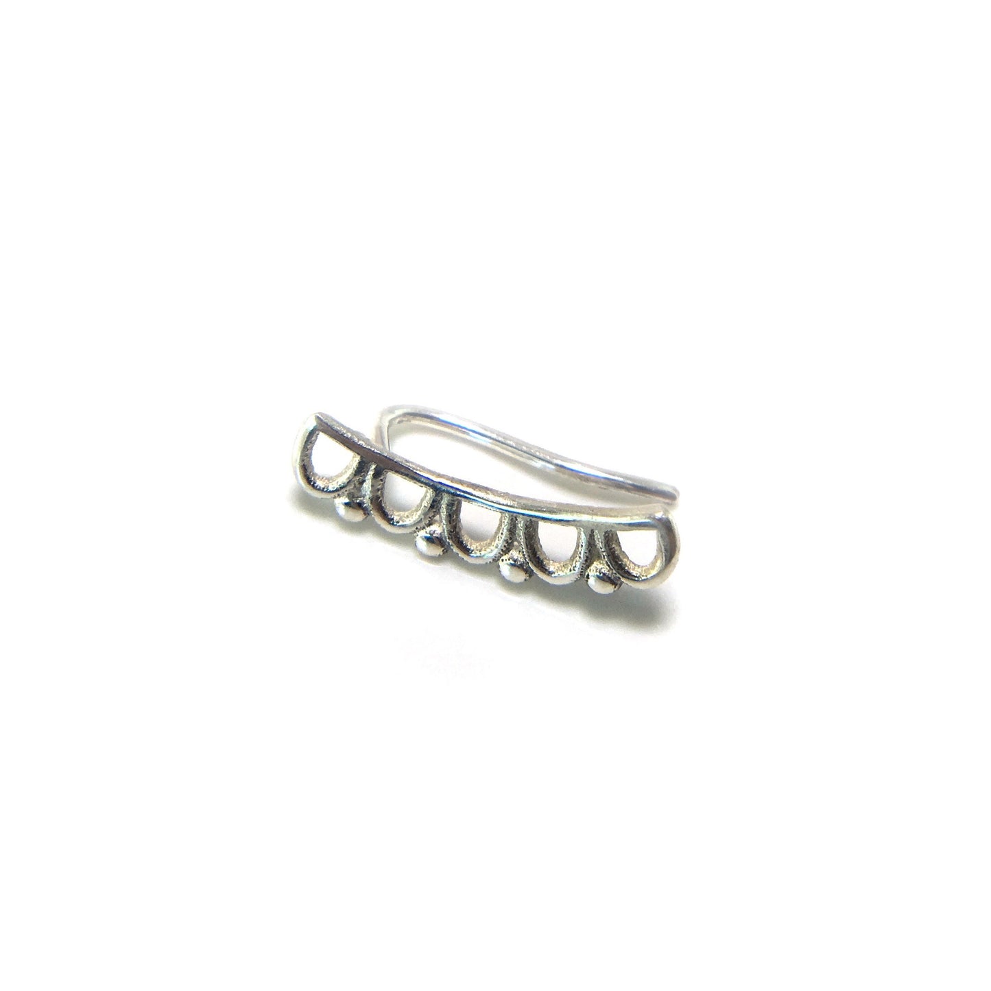 Scallop Climber Earrings