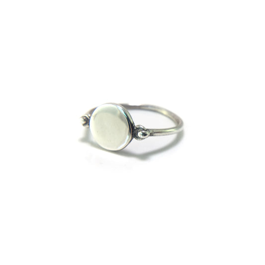Lydia Silver Coin Ring