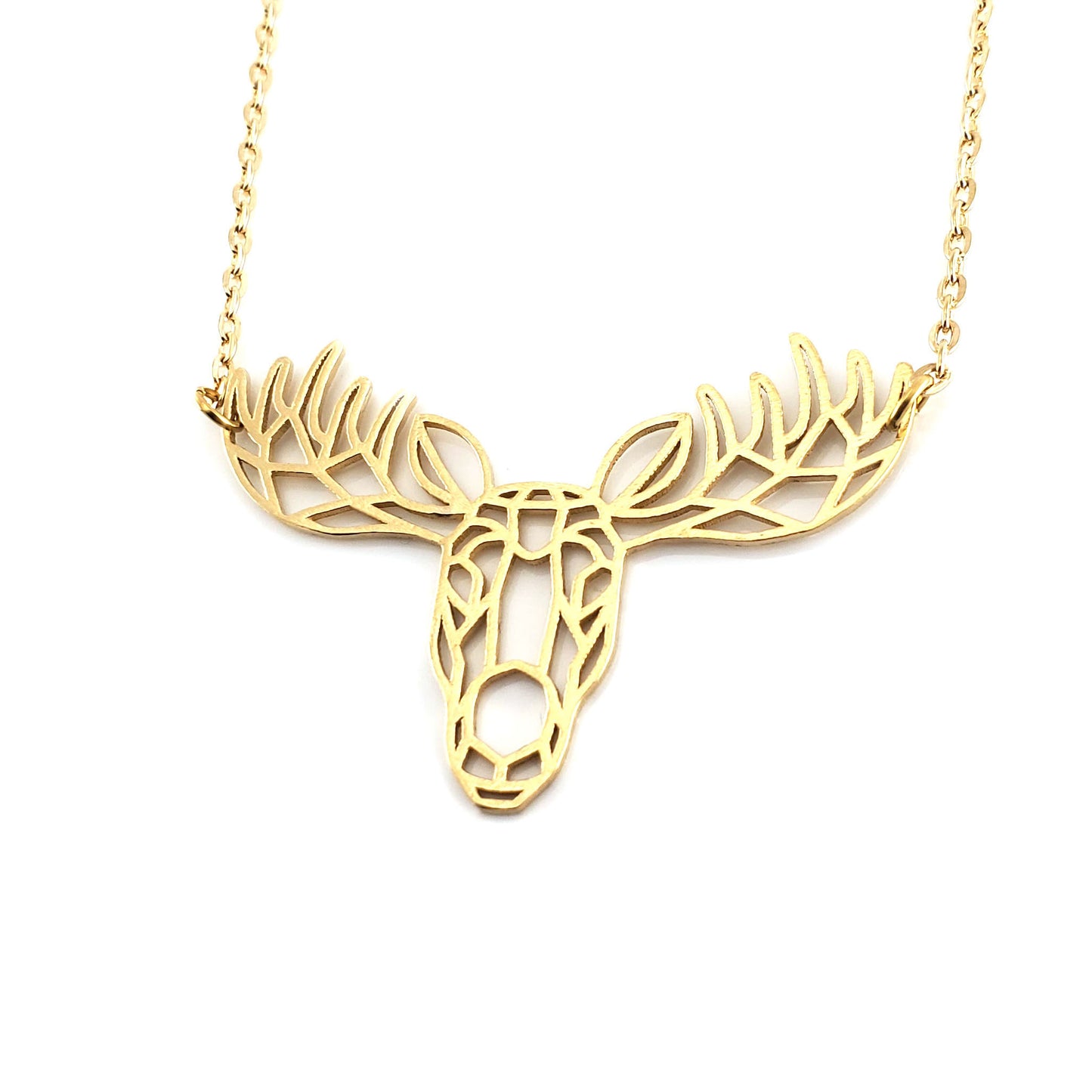 Geometric Moosehead Necklace