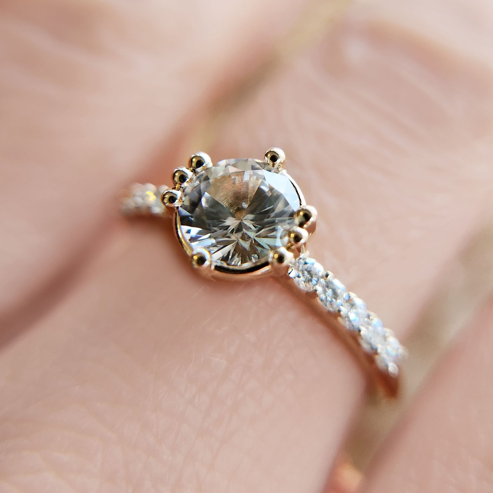 Lab Created White Sapphire Ring