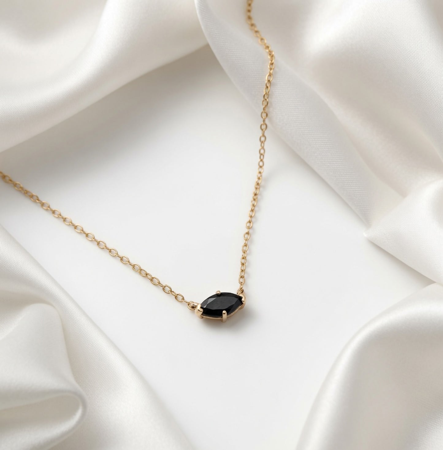 Dainty Marquise Spinel Necklace