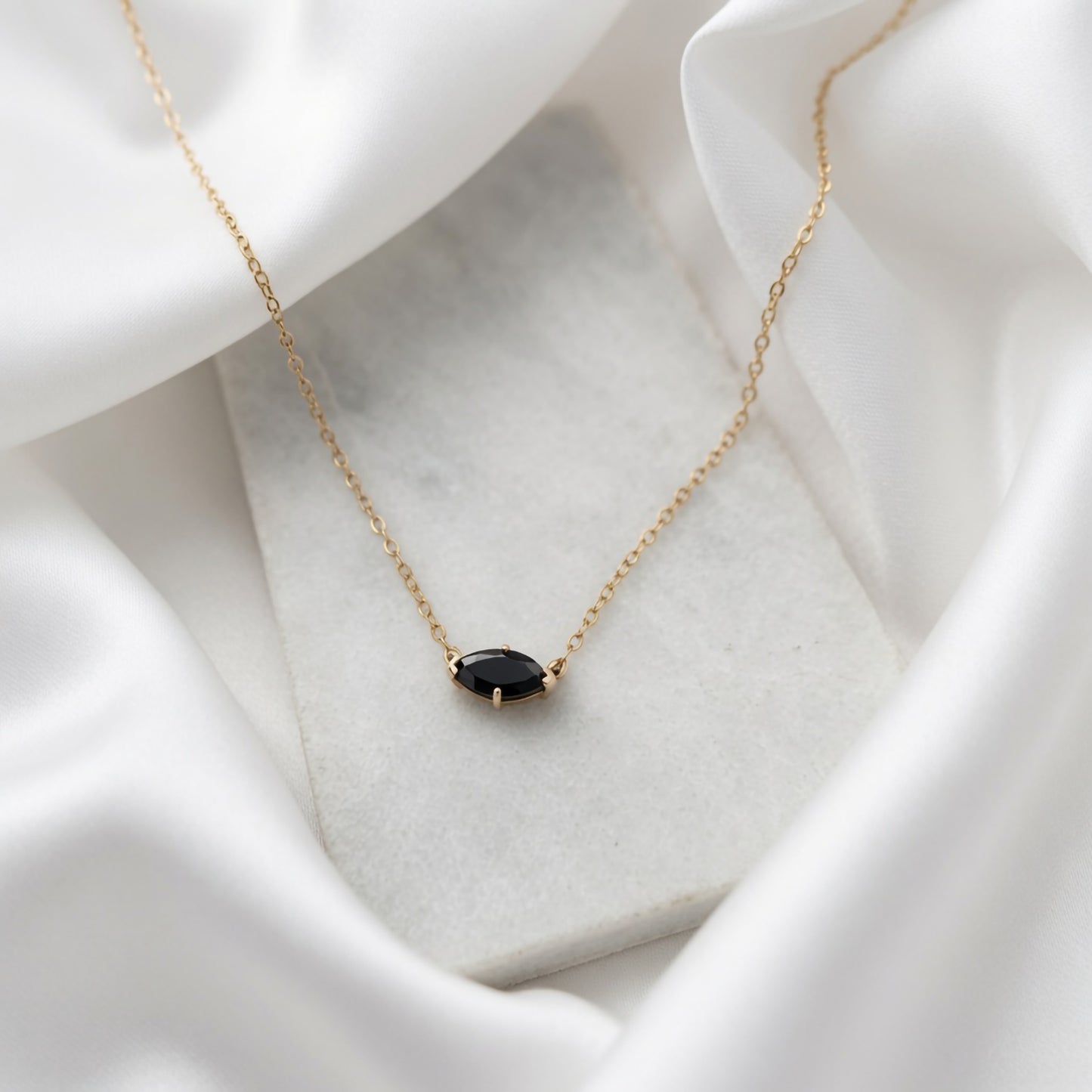 Dainty Marquise Spinel Necklace