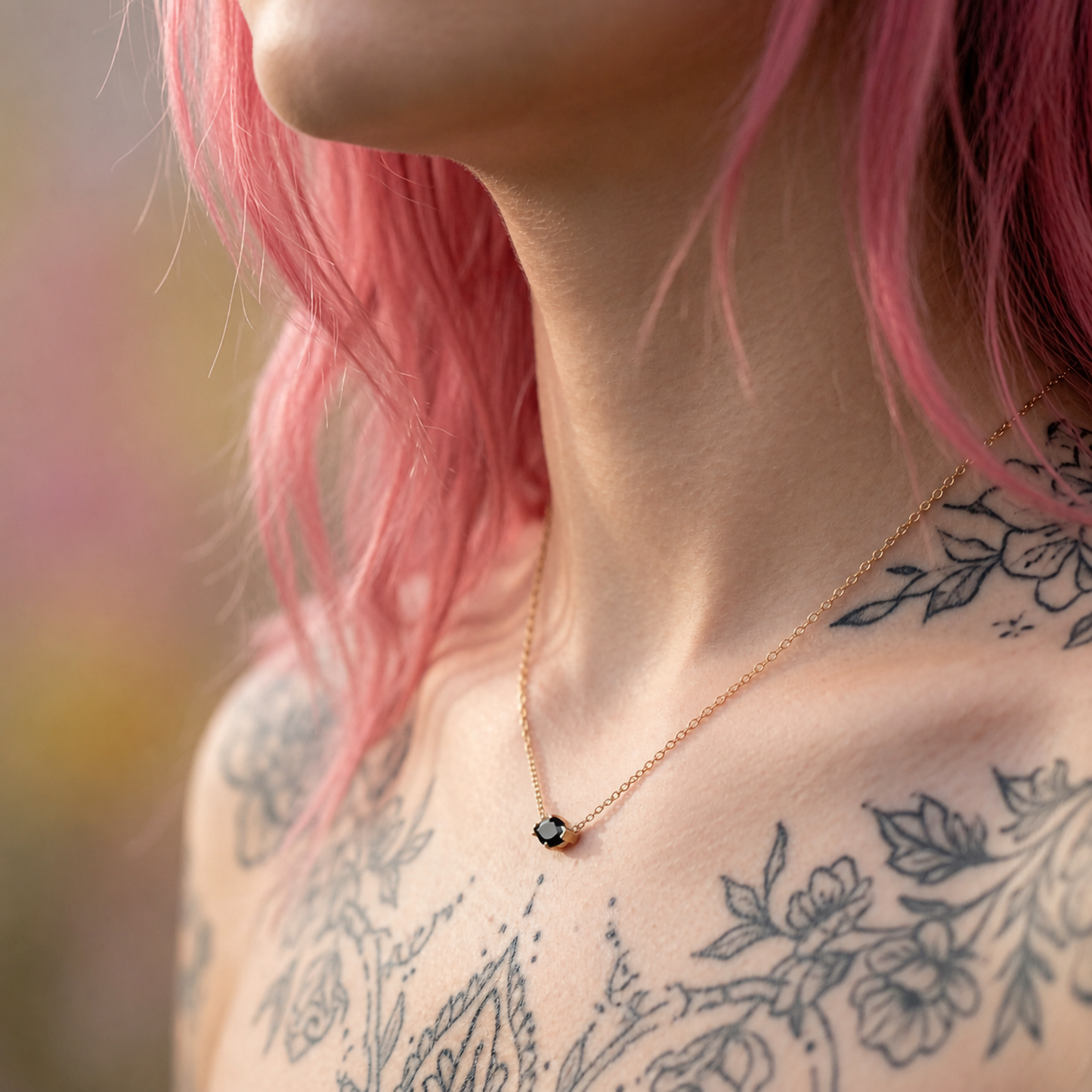 Dainty Marquise Spinel Necklace