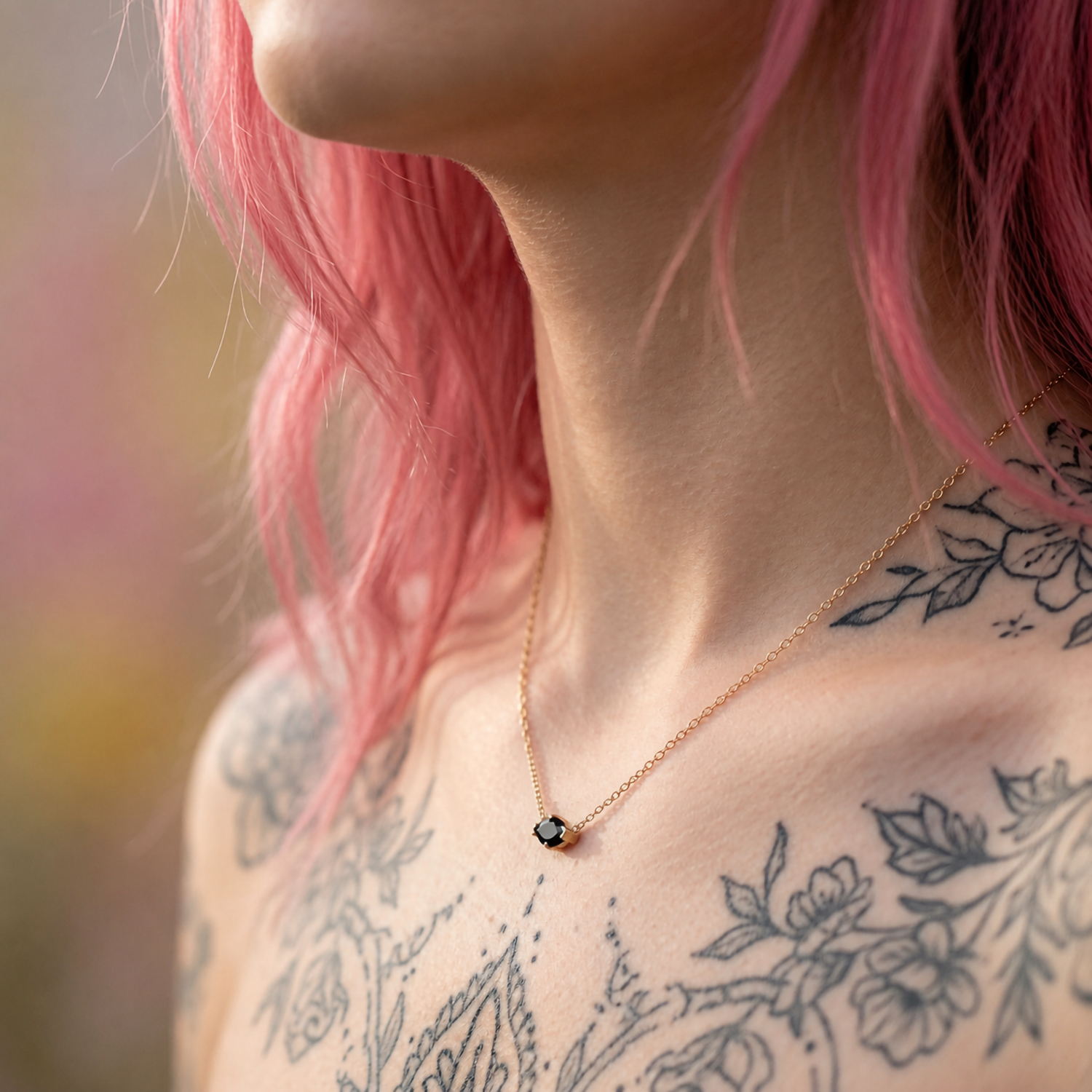 Dainty Marquise Spinel Necklace