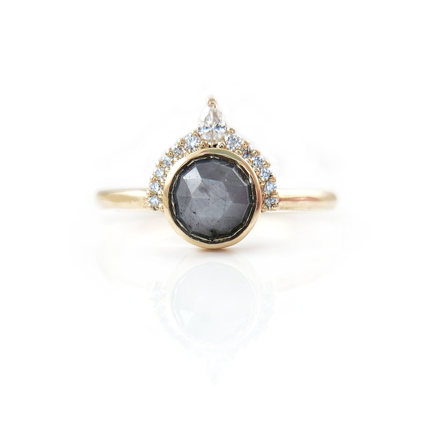 grey sapphire engagement ring