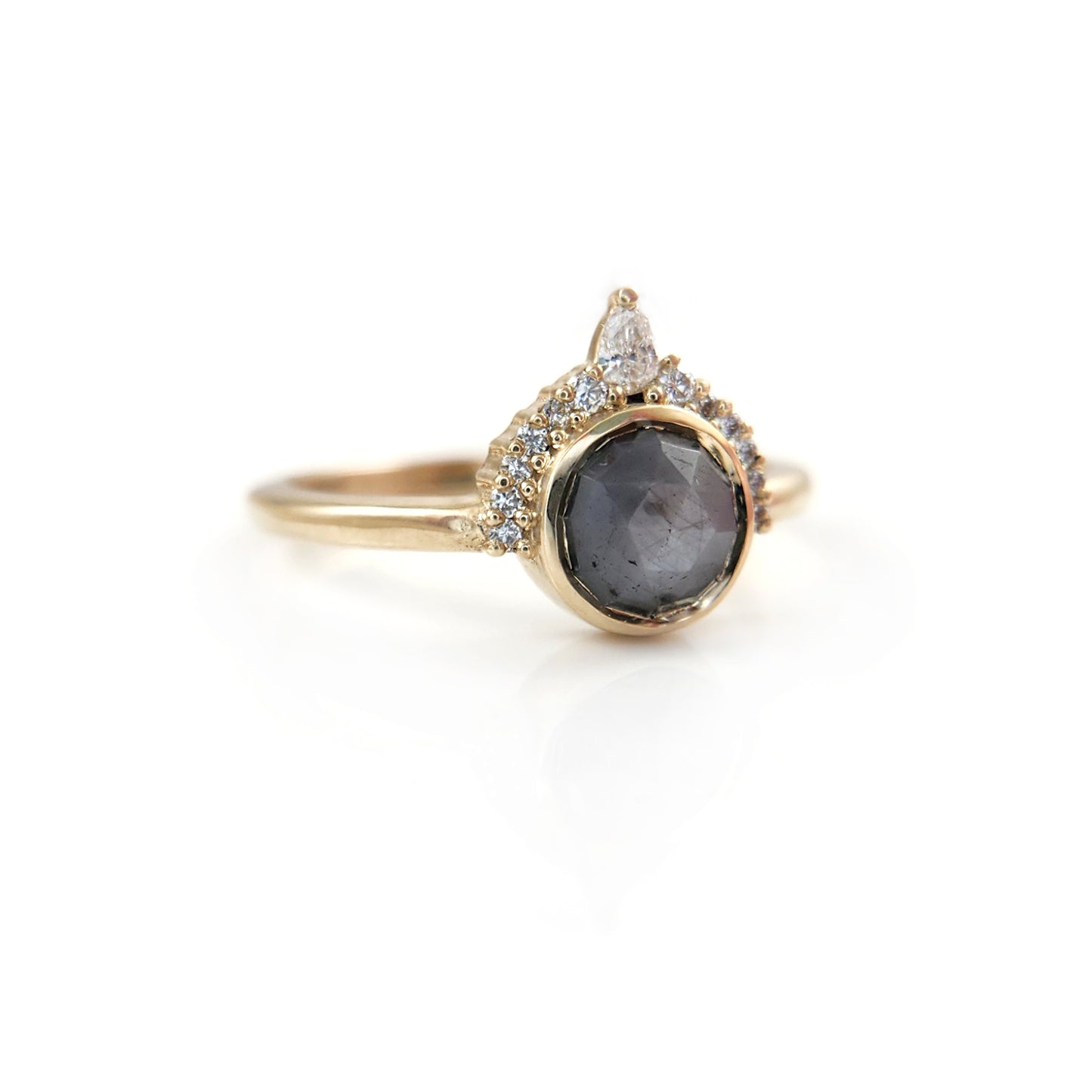 grey sapphire engagement ring
