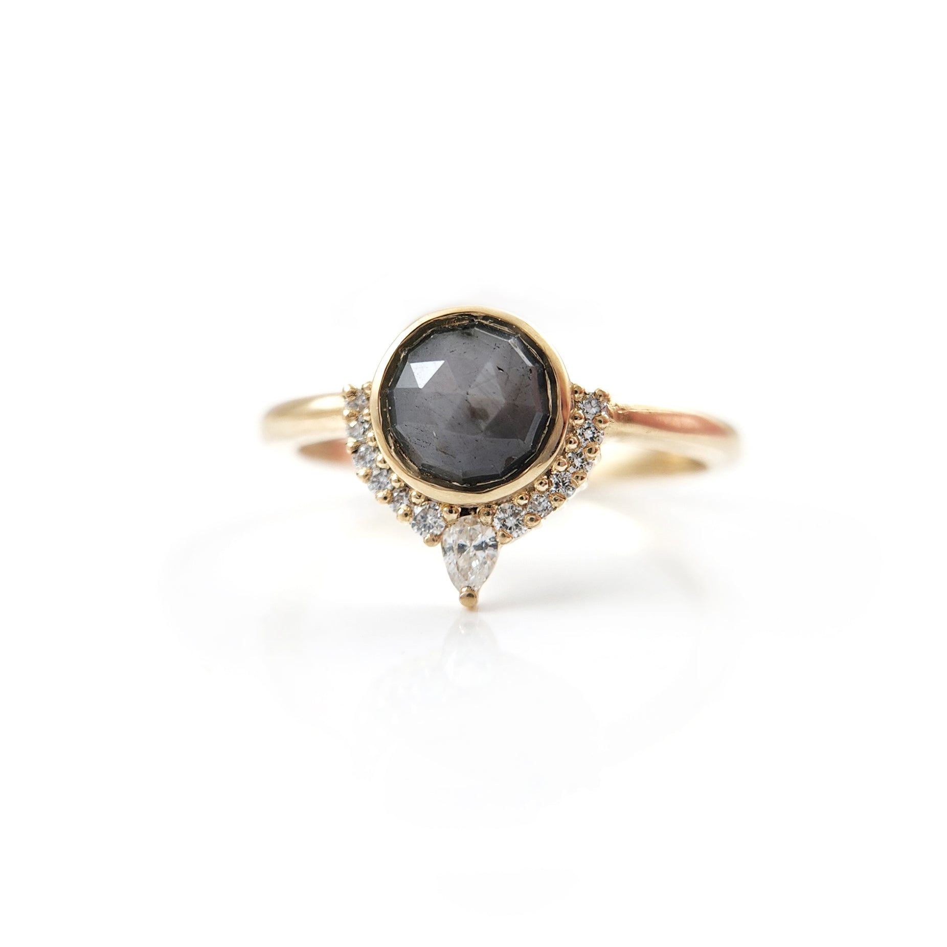 grey sapphire engagement ring