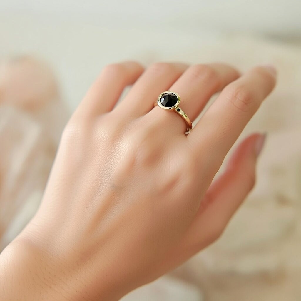 Upside-down Stone Ring