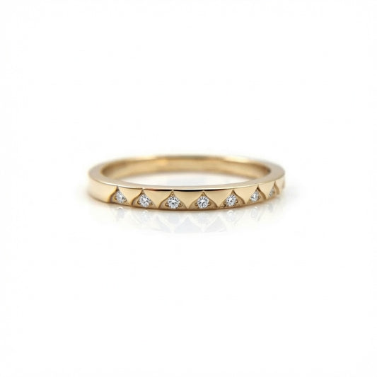 Lab Diamond Arch Band