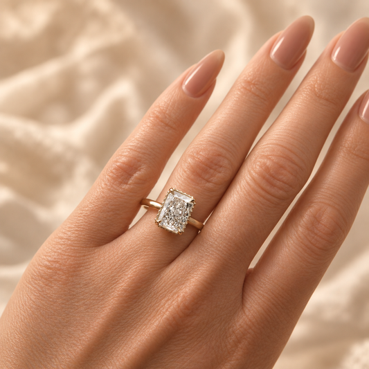 Radiant Lab-Diamond with Hidden Halo