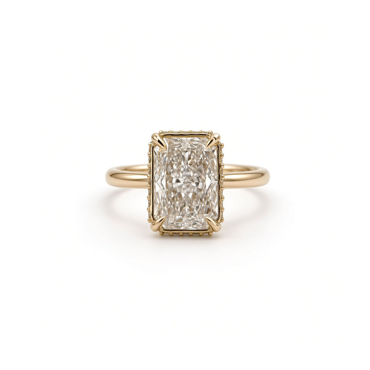Radiant Lab-Diamond with Hidden Halo