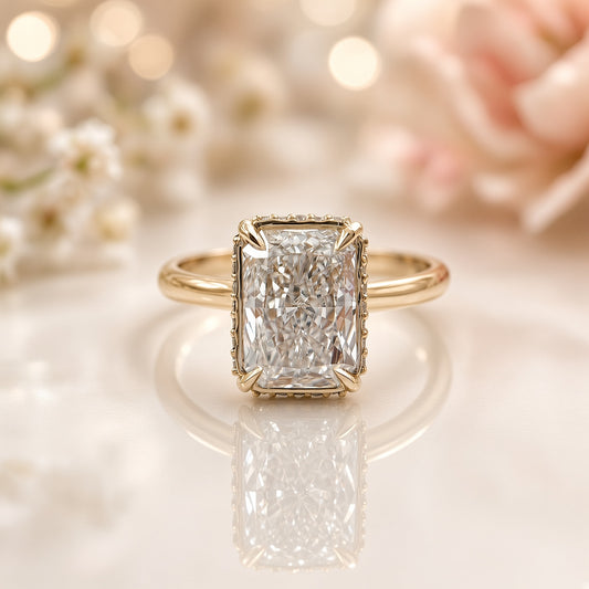 Radiant Lab-Diamond with Hidden Halo