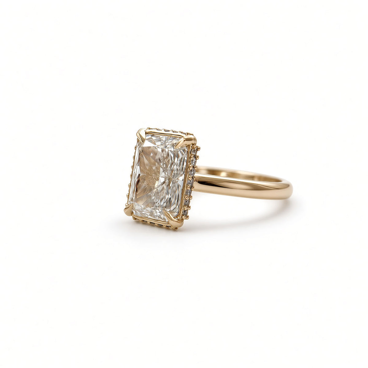 Radiant Lab-Diamond with Hidden Halo