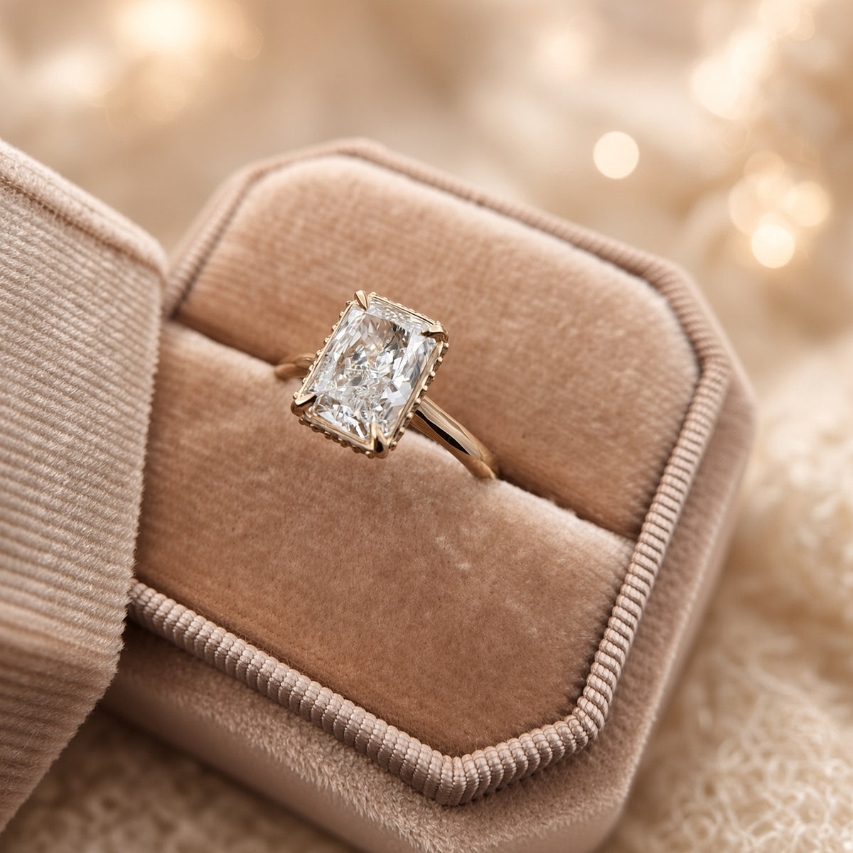 Radiant Lab-Diamond with Hidden Halo