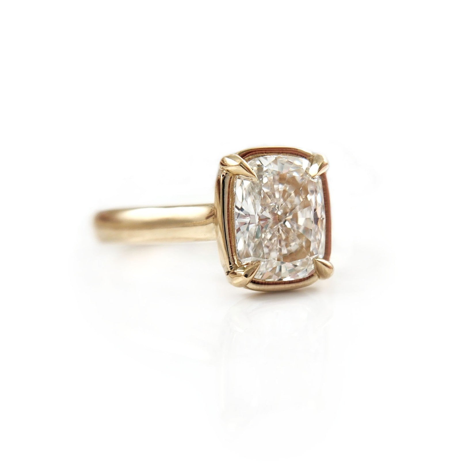 Elongated Cushion Cut Lab-Grown Diamond Engagement Ring