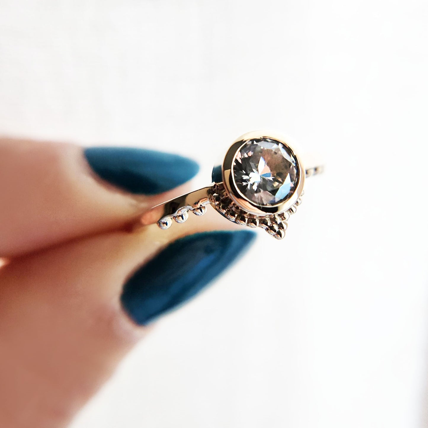 Lab Grown Sapphire Ring
