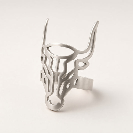 Taurus Bull Head Ring