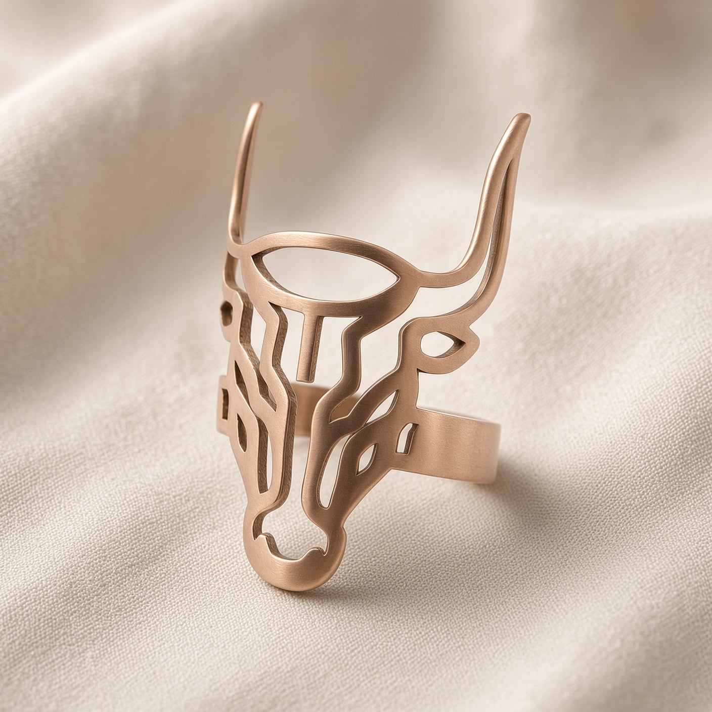 Taurus Bull Head Ring