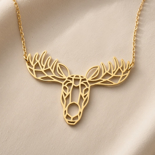 Geometric Moosehead Necklace