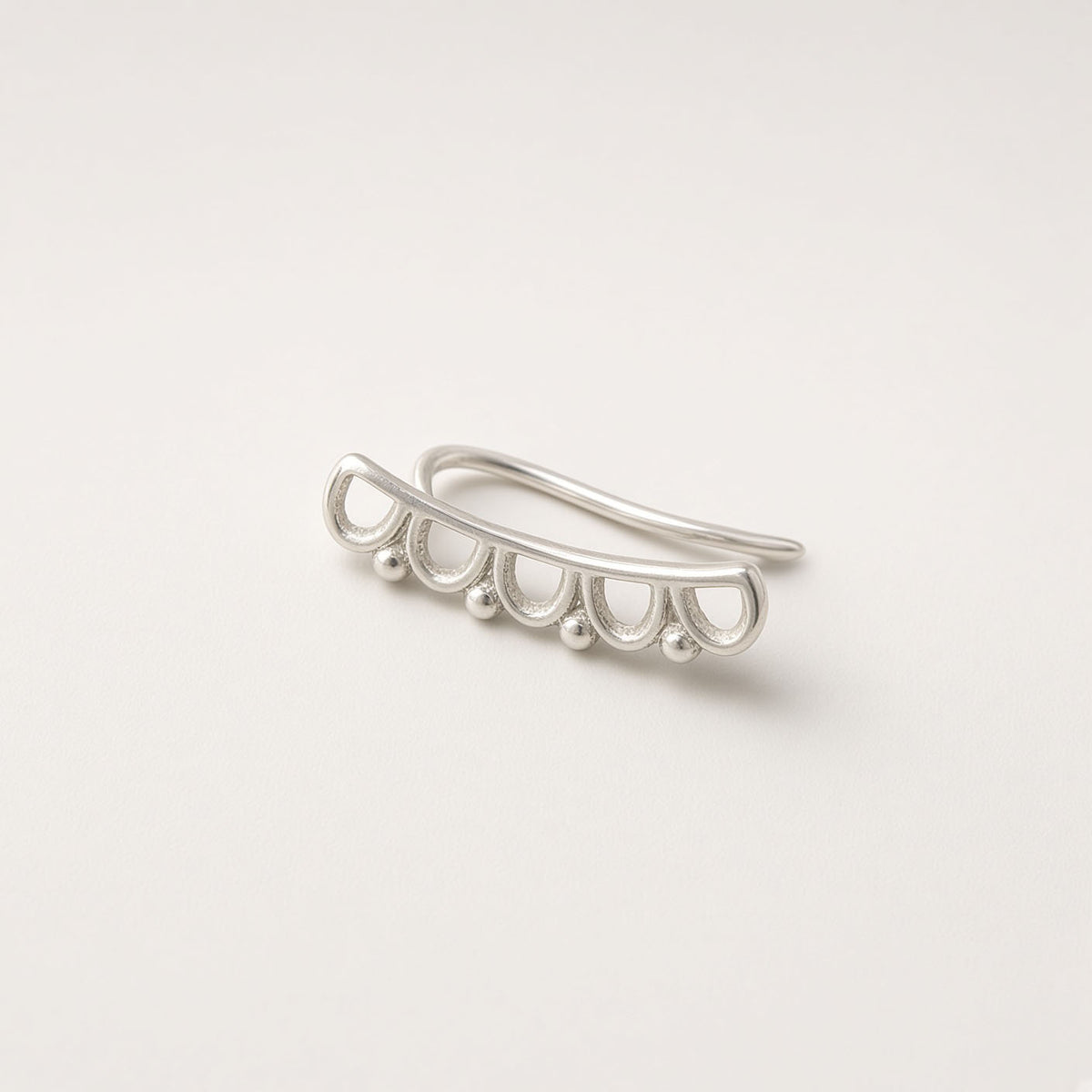 Scallop Climber Earrings