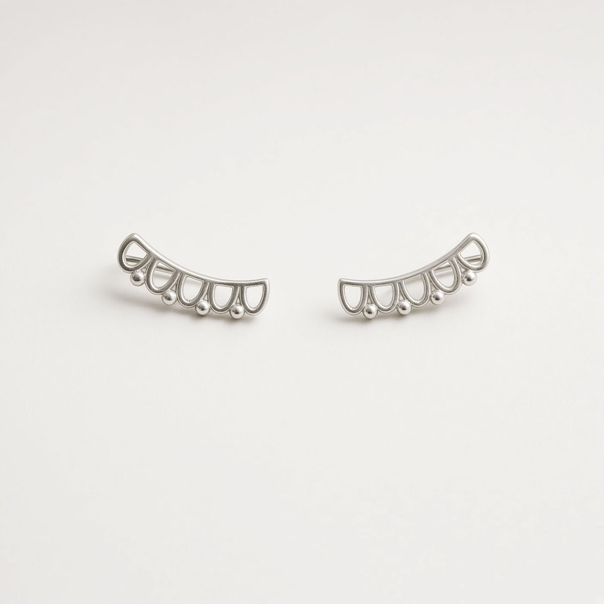 Scallop Climber Earrings