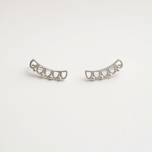 Scallop Climber Earrings