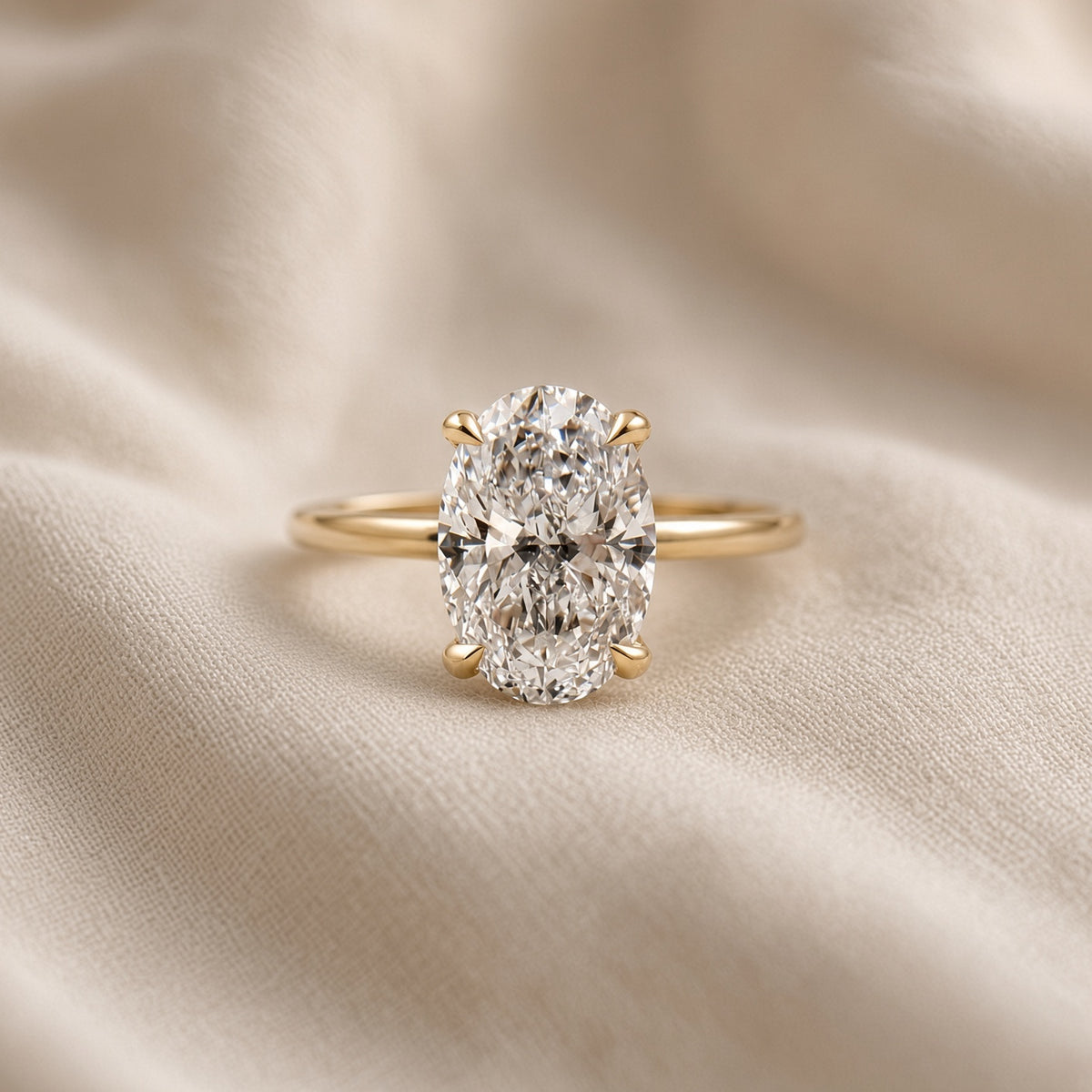 Classic 2ct Oval Lab-Diamond Solitaire