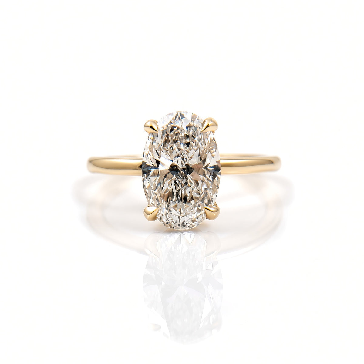 Classic 2ct Oval Lab-Diamond Solitaire