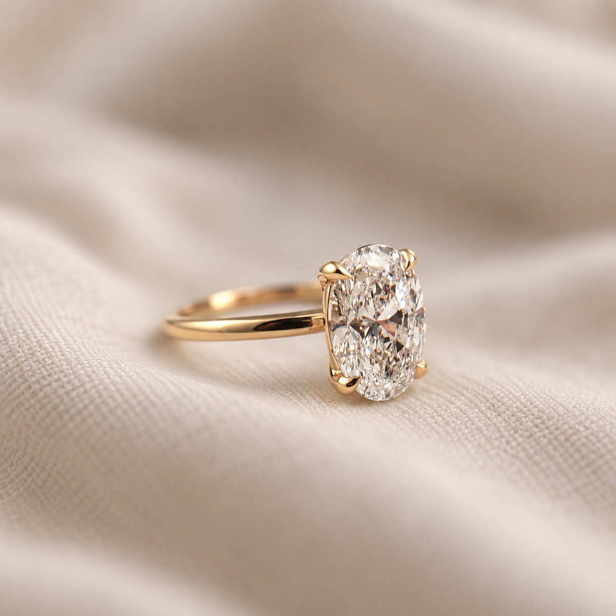 Classic 2ct Oval Lab-Diamond Solitaire