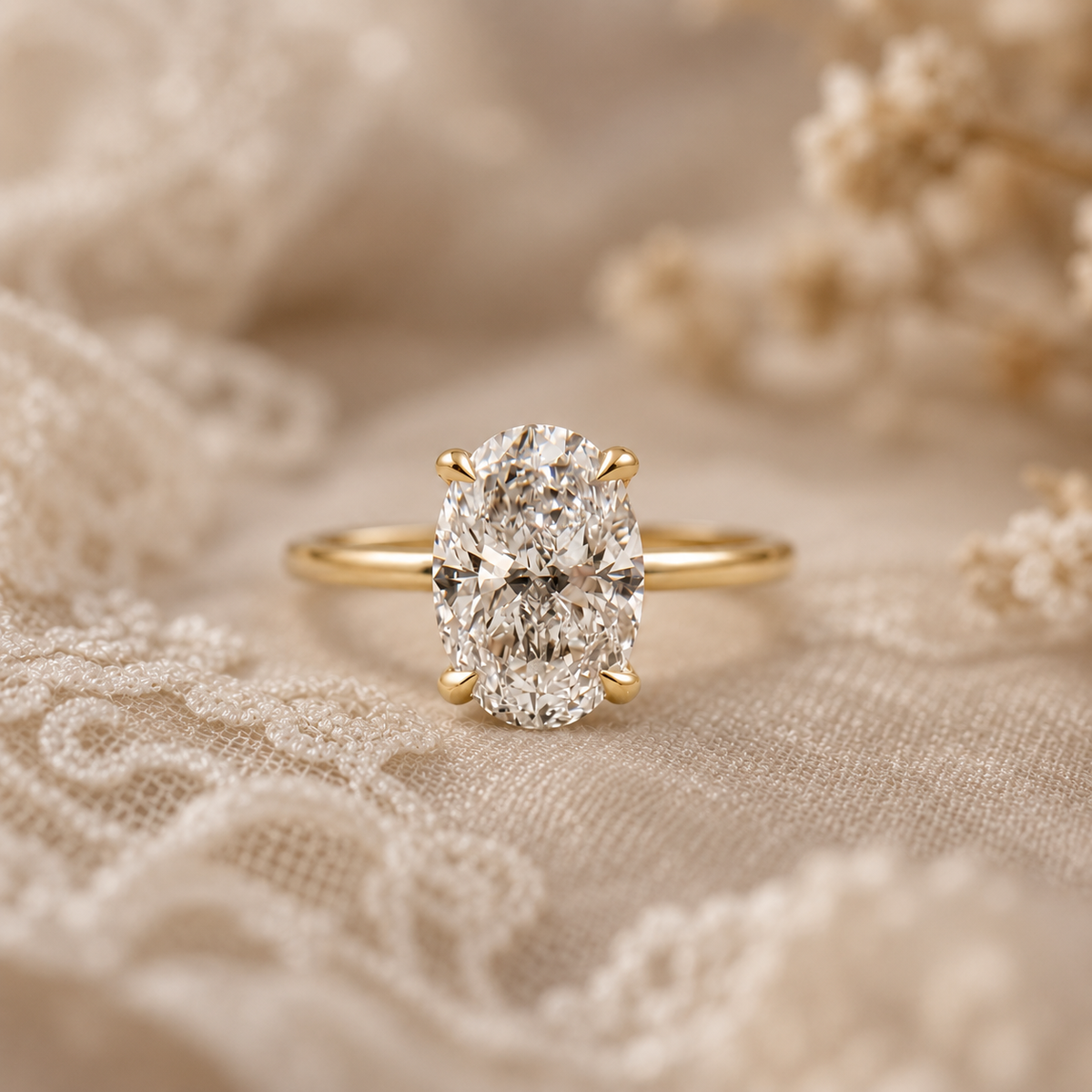 Classic 2ct Oval Lab-Diamond Solitaire