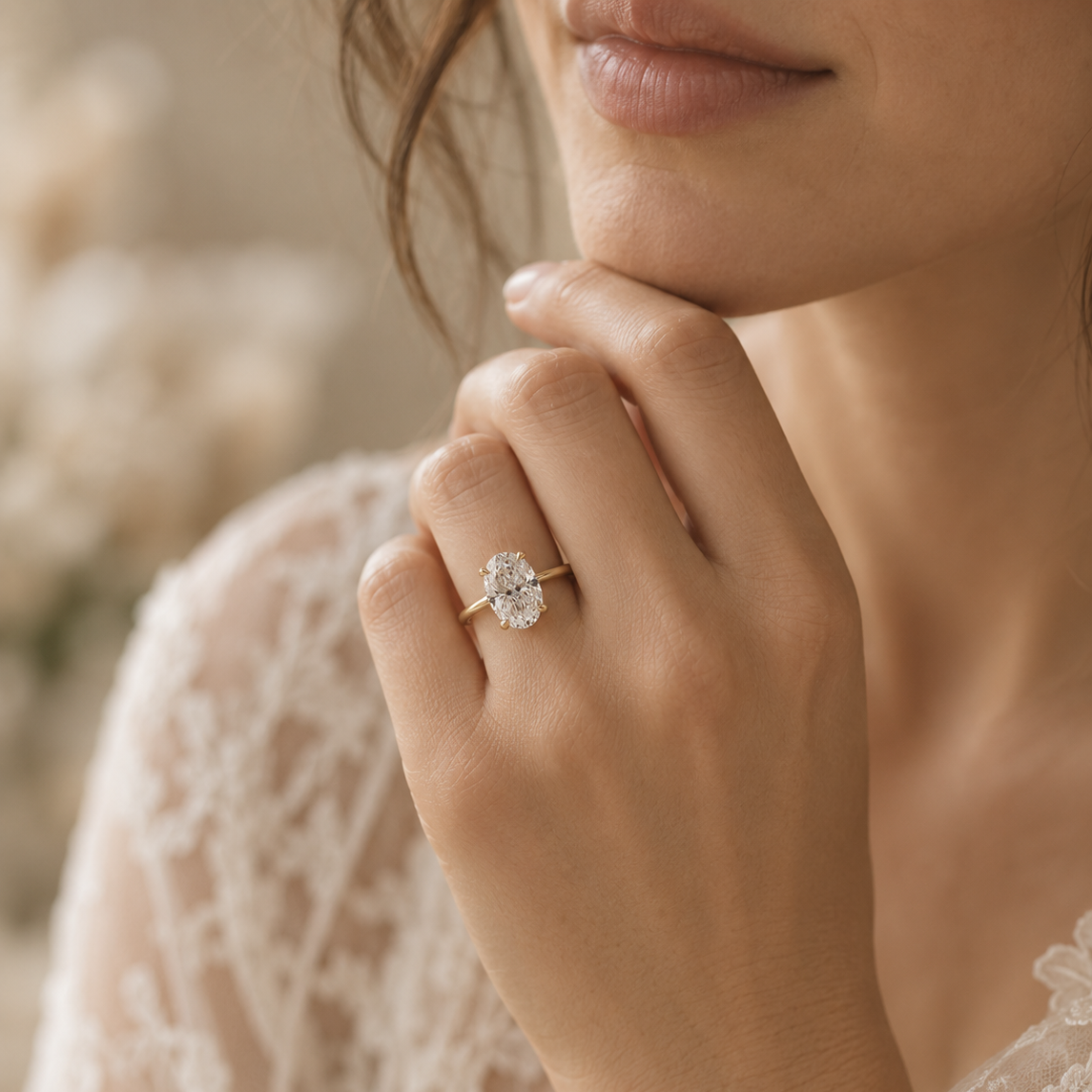 Classic 2ct Oval Lab-Diamond Solitaire