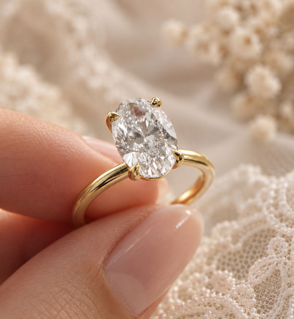 Classic 2ct Oval Lab-Diamond Solitaire