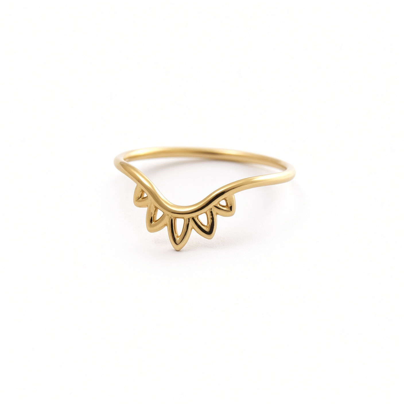 floral contour wedding band alternative band