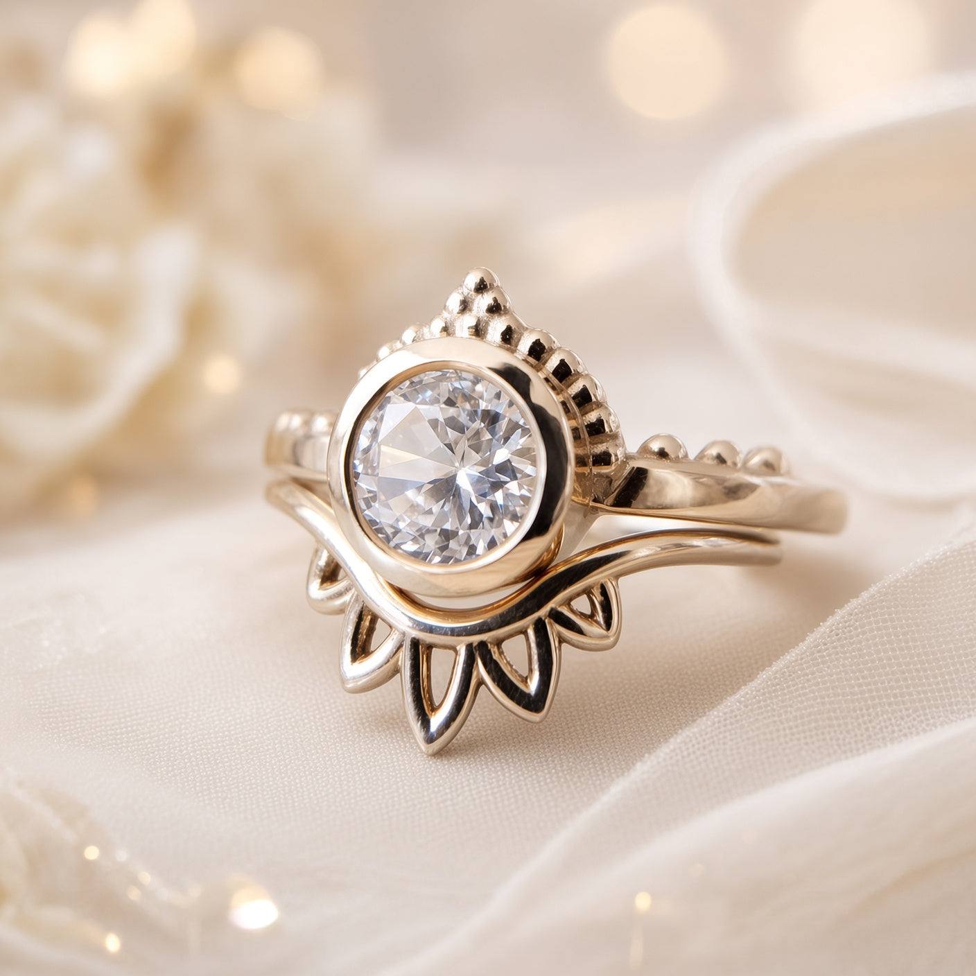 Lab Grown Sapphire Ring