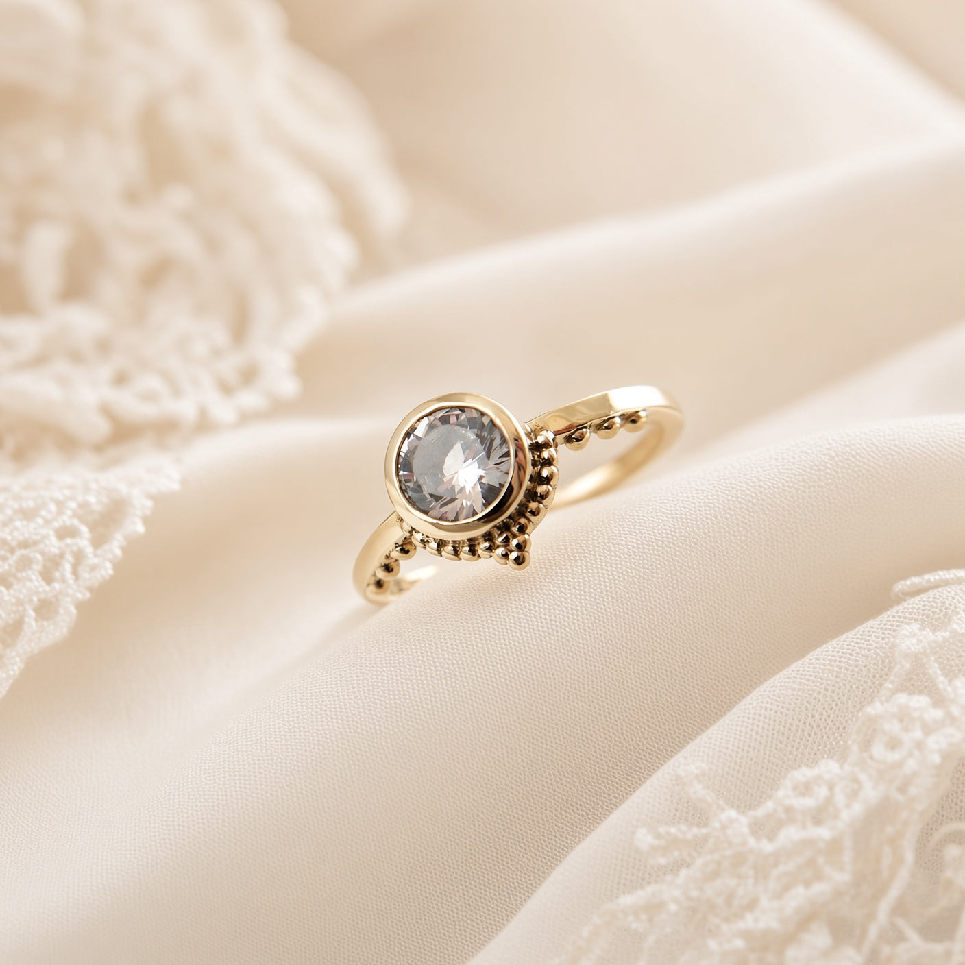 Lab Grown Sapphire Ring
