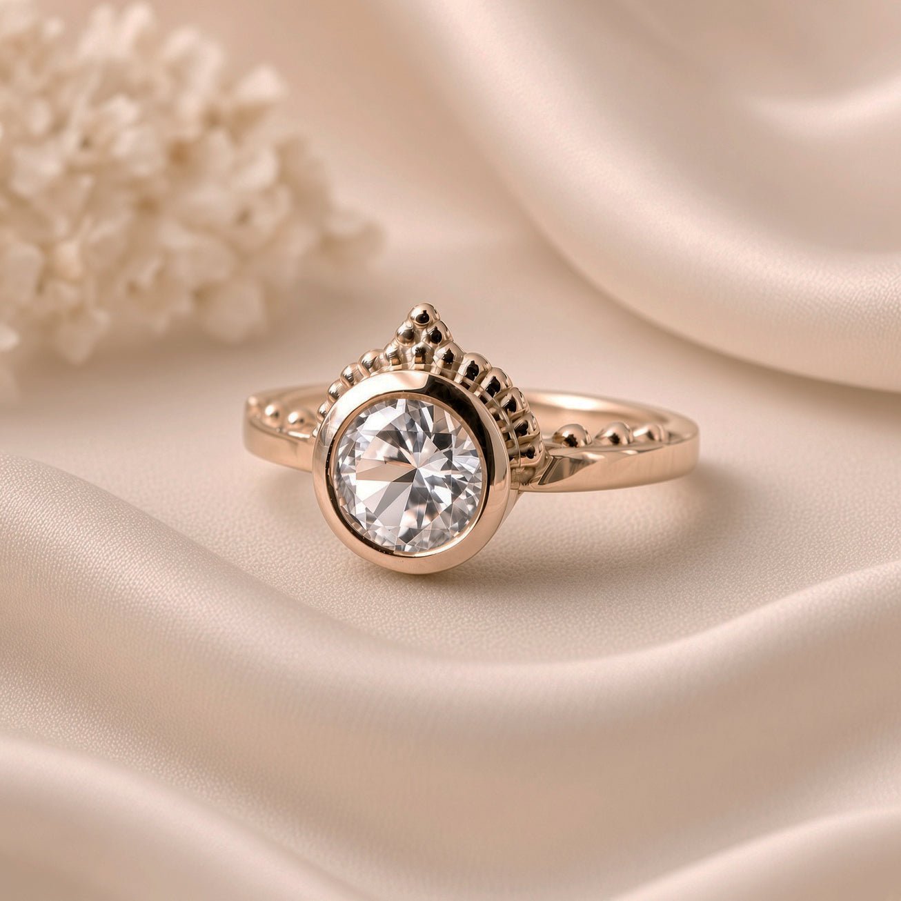 Lab Grown Sapphire Ring