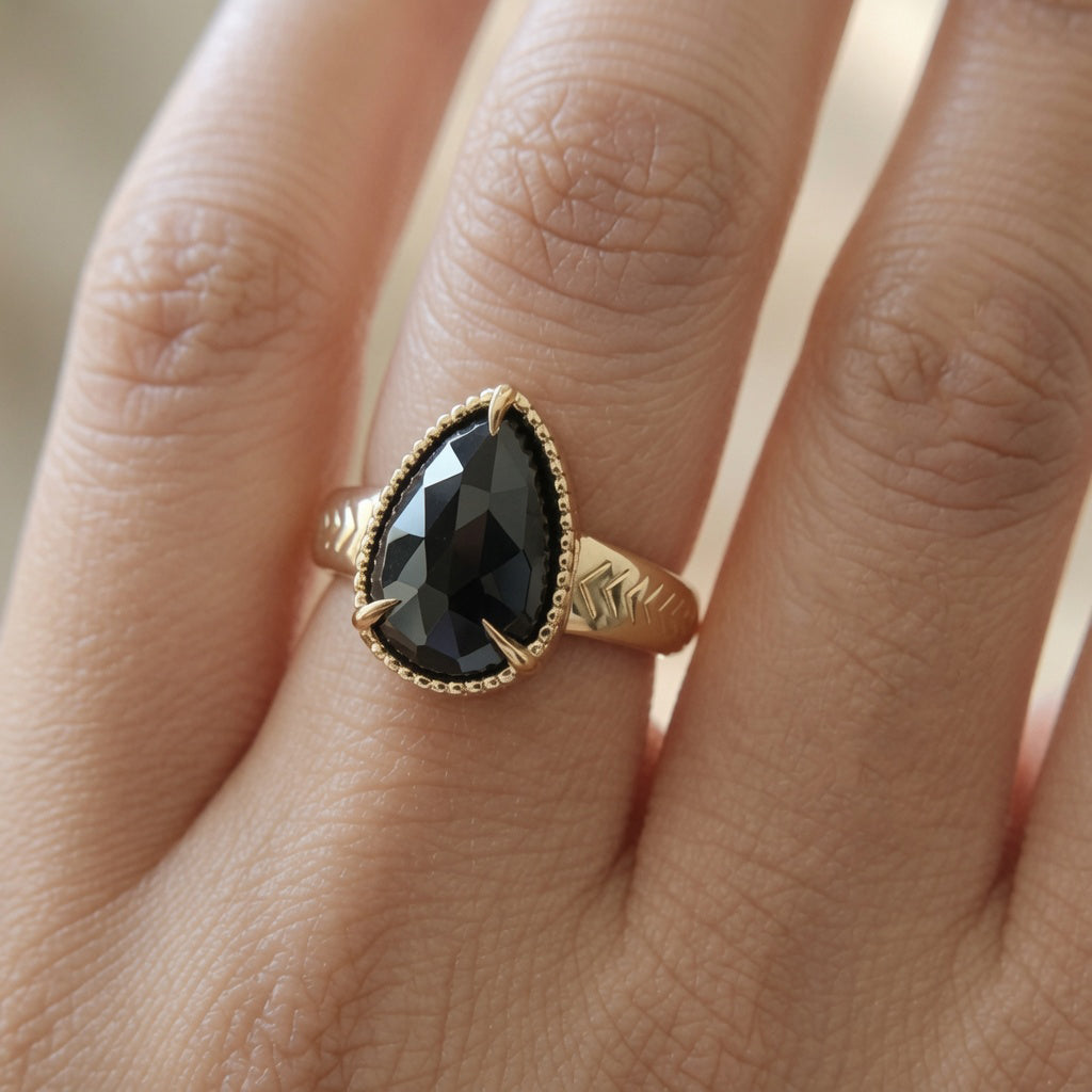 Spinel Engagement Ring