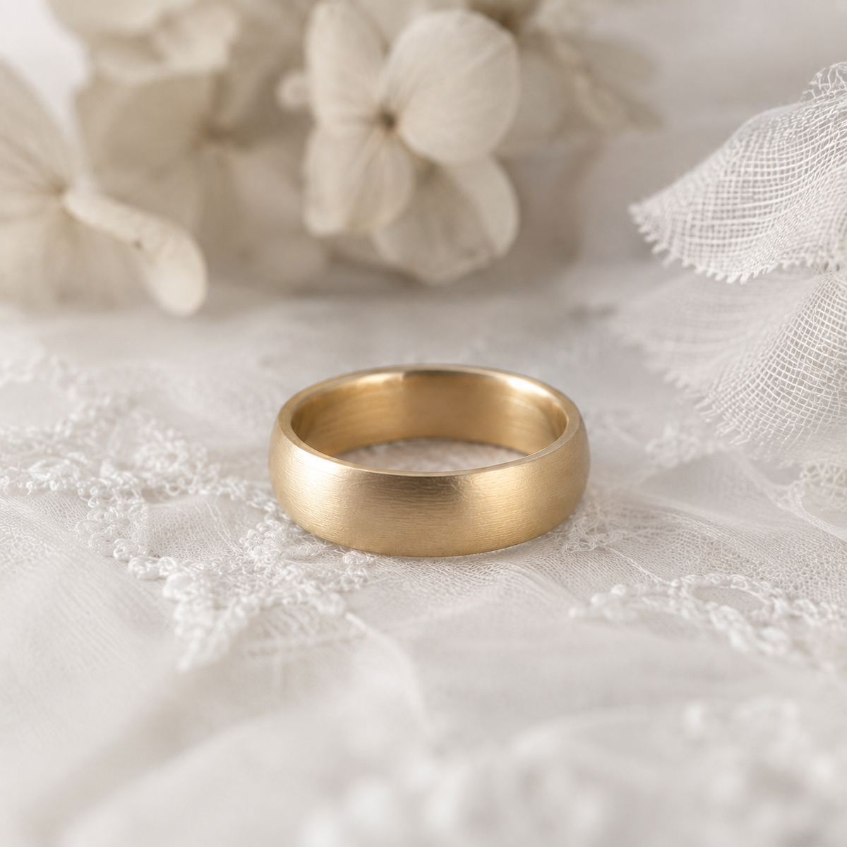 Men's Satin Texture Wedding Band