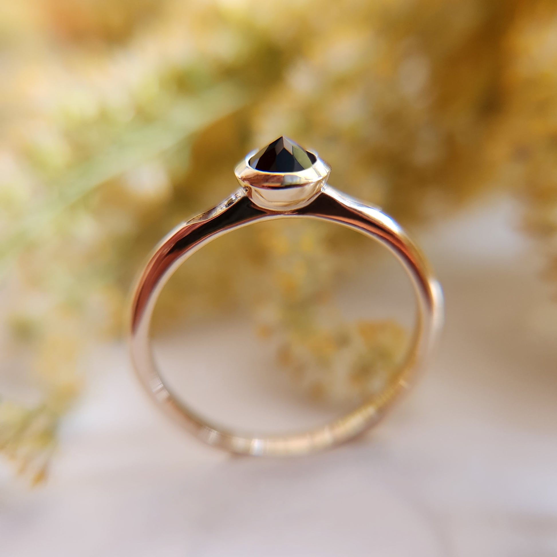 Upside-down Stone Ring