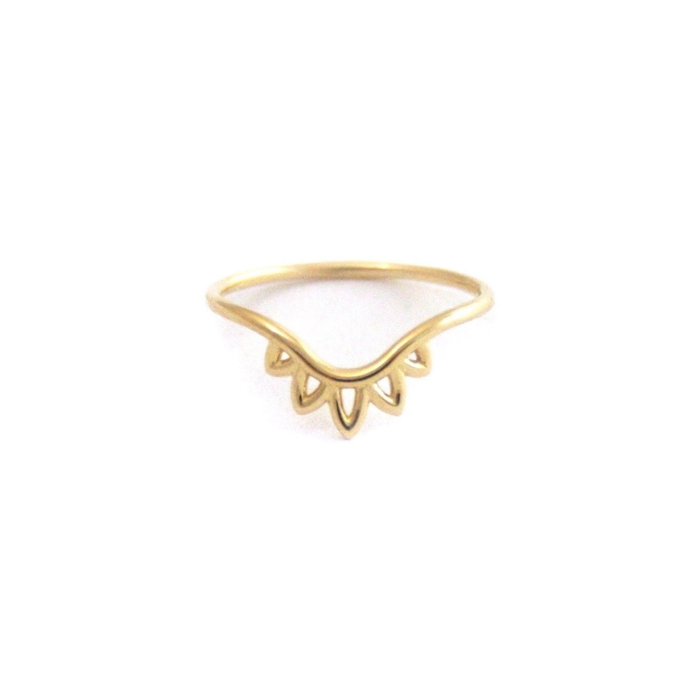 floral henna contour ring