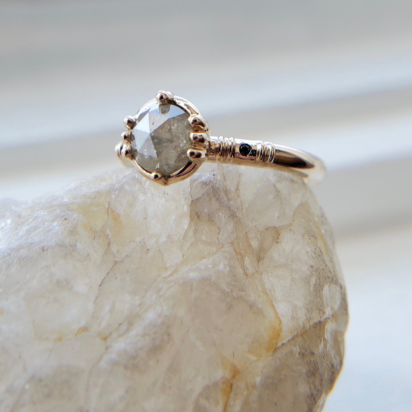 Tyche Grey Diamond Ring